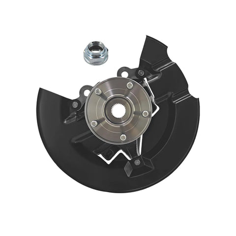 Front view of Front Wheel Bearing Hub And Passenger Steering Knuckle Assembly Plug And Play Replacement For Escape 2013 2019 Right Front
