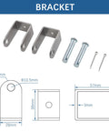 Mounting brackets and pins for 40 Inch Long Stroke 12V Linear Actuator 1320 Lbs Beefy Heavy Duty Electric Actuator.