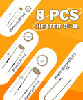 Induction Heat Tool For Rusty Bolt And Screw Removal No Sweat 1200W 110V with Eight Coil Set, various sizes on orange background