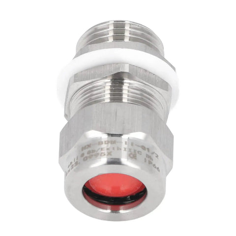 Stainless Steel Cable Gland Kit IP66 Electrical Box Connector NPT for indoor outdoor wiring projects, close-up top view.