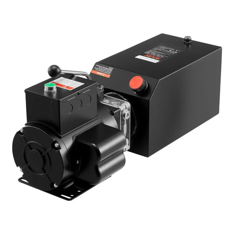 15 Quart Beefed-Up Hydraulic Pump Power Unit For Dump Trailers 220V AC Single Acting Dump Trailer Lift 3200 PSI Max 1.7 GPM Flow Heavy Duty Hydraulic Pump For Dump Trailers And Car Lifting