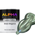 Fresh Green Basecoat Auto Paint Gallon Ready To Roll With Slow Reducer For Smooth Operator Results And A Durable Formula That Gives Your Ride Showroom Shine For Just About Every Cruise with color sample.