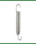Motorcycle exhaust pipe spring, stainless steel, 80mm length with double hooks