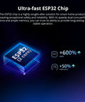 Ultra-fast ESP32 chip highlighted in Dope Tiny 10A WiFi Smart Light Switch Module for DIY home automation.