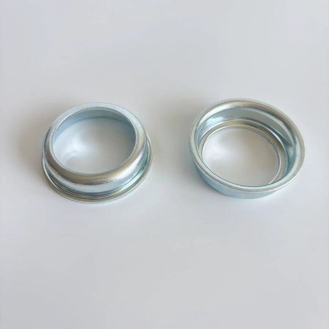 2 Inch Cup Bottom Bracket Set For One Piece Crank Bikes With 6906Z Sealed Bearings, 15/16 Inch By 24 Threaded Cups, Silver Finish