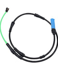 HiSport rear disc brake pad wear sensor cable with blue connector and green lead, BMW-compatible