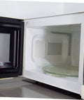 10 Pcs Heat Resistant Microwave Mica Sheets And Waveguide Covers Insulation Plates inside a microwave oven open door view