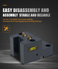BMT55/C8020 CNC Lathe Tool Turret Block For Doosan And Compatible Lathes, showing easy disassembly feature