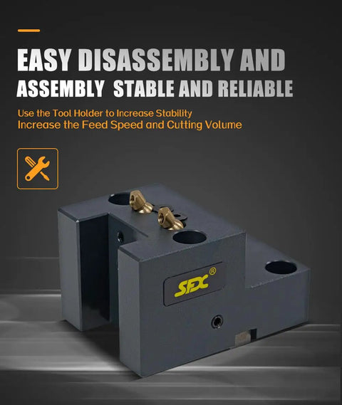 BMT55/C8020 CNC Lathe Tool Turret Block For Doosan And Compatible Lathes, showing easy disassembly feature