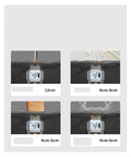 Badass Slick Stud Finder Wall Scanner Delivering Dope Accuracy For Swift Metal And Water Pipe Location Across AC Wiring And Concrete Detection showing depth readings.