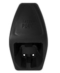 Badass Heavy Duty EV Charger Holster With Integrated Cable Management For J1772 Plug Station front view of black plastic holder