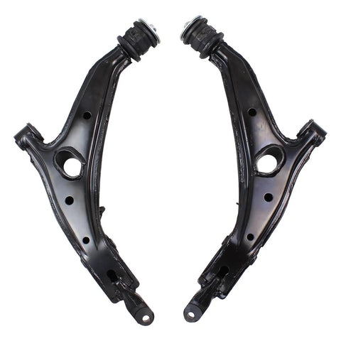 Honda Front Left And Right Lower Suspension Control Arm Assembly For CR V 1997 To 2001 2 Liter Durable Heavy Duty Direct Replacement Pair For Easy Install And Smooth Ride, black steel pair