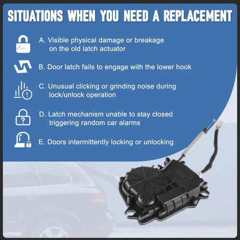 Signs for replacing BMW X3 F25 28I Liftgate Lock Actuator Replacement For Rear Trunk Latch With Power Lock