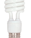 13W 120V Mini Spiral CFL Bulb 2700K Warm White With E26 Medium Base Enclosed Fixture Rated CRI 82 12 Pack