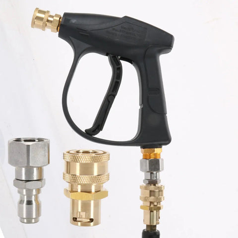 Heavy Duty Brass Quick Connect Hose Adapter For 9mm Tubing Leakproof Easy Install Car Wash Hose Quick Coupler