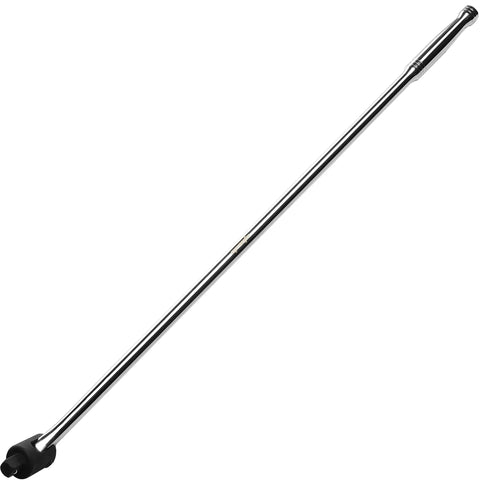 Three Quarter Inch Drive Breaker Bar 40 Inch Length CRV Steel Heavy Duty Tool For Loosening Stubborn Lug Nuts 180 Degree Flex Head