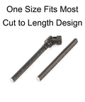 Alloy Steel Cut To Length Driveshaft For SCX24 With D Shaped Input Fits Axial 1 24 RC Crawler Chassis Set Of 2