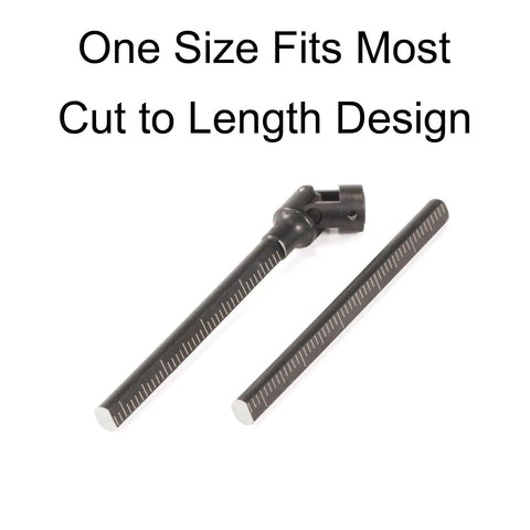 Alloy Steel Cut To Length Driveshaft For SCX24 With D Shaped Input Fits Axial 1 24 RC Crawler Chassis Set Of 2