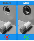 Comparison of metal panel with and without 10 Pack Versatile Rubber Grommets 1 Inch ID 25mm Wire Hole Grommets for cable protection.