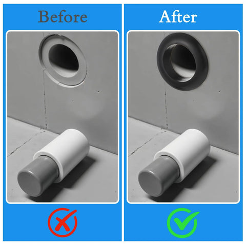 Comparison of metal panel with and without 10 Pack Versatile Rubber Grommets 1 Inch ID 25mm Wire Hole Grommets for cable protection.