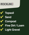 Checklist with topsoil, sand, compost, fine dirt, and light gravel for Lawn Leveling Rake Stainless Steel Ground Plate 30 By 10 Inches With 78 Inch Extra Long Handle For Quick Easy Leveling Of Soil Or Dirt Surfaces Beefy Yard Care Tool For Landscaping And Lawn Prep