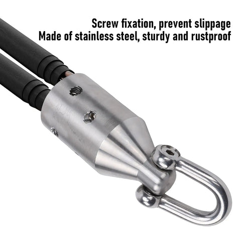 Beefy Heavy Duty Wire Pulling Attachment With 4000 Lbs Max Pull Strength For Copper And Aluminum Cables, stainless steel head