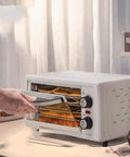 Built Tough Five Layer Food Dehydrator With Sleek Digital Temp And Timer Controls showing stacked trays of dried produce
