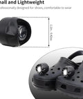 Two Pack Rechargeable LED Headlamps Waterproof Hands Free Flashlights With 3 Lighting Modes attached to shoes