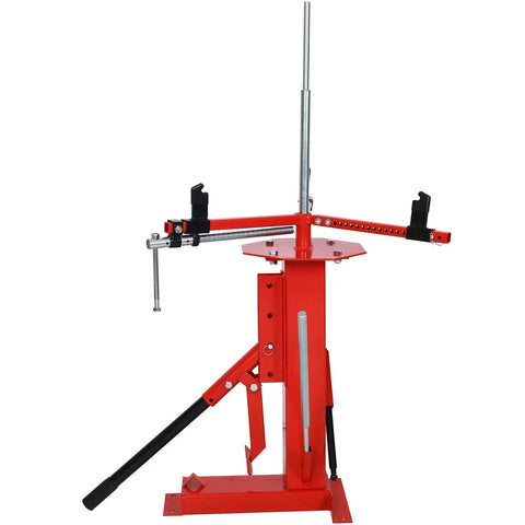 All In One Manual Tire Changer Bead Breaker Kit For 4 To 21 Inch Tires Portable Wheel Mounting Tool for hand-crank use.