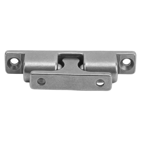 Stainless steel Go To Magnetic Cabinet Tension Catch In Stainless Steel 70mm Roller Latch for doors and cabinets, front view.