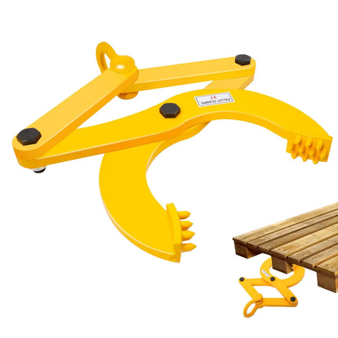 Pallet Puller 3T 6600 Lbs Capacity Heavy Duty Scissor Clamp For Forklifts Single Scissor Design With 6.7 Inch Jaw
