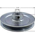 Heavy Duty Single Groove V Belt Pulley 5.5 Inch OD 3/4 Inch Bore Motor Pulley Made From 1020 Steel Zinc Plated For A B 5L 4L V Belts Durable And Ready To Roll