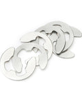 Stainless steel E clips from 290 Piece E Clip Set Circlip Assortment Kit 304 Stainless Steel External C Clips for Shafts Sizes 1.2 to 15 Mm