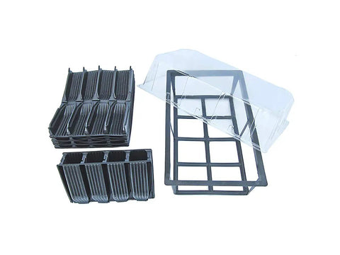 Rootrainers Seed And Cutting Propagation Kit Deep For Faster Deeper Roots With Air Pruning No Root Disturbance Easy Setup For Beans Peas Corn Strawberries And More Ideal Starter System For Healthy Transplants