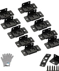 Heavy Duty Stainless Steel Furniture Joint Bracket Kit 30 Pack With Screws Right Angle Corner Braces for Cabinets and Tables