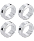 4 Pack Aluminum Alloy Shaft Collars With 6mm Bore, Screw Style, 12mm Outer Diameter, lightweight and durable, ideal for CNC tools