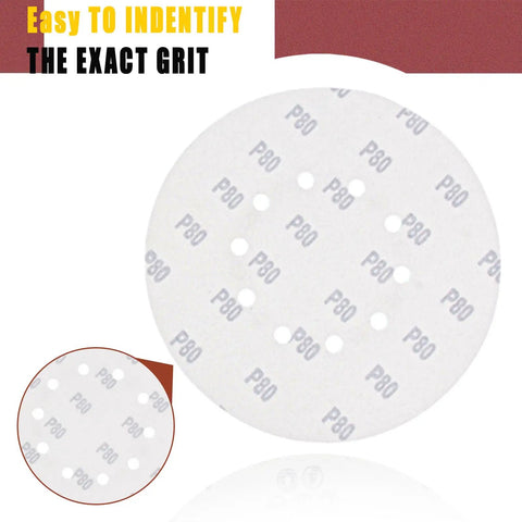 Nine Inch 10 Hole Hook And Loop Sanding Discs Set 30 Pcs Pro Grade Drywall Sander Abrasive Discs with P80 Grit for Dust Extraction