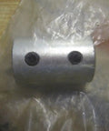 Dead Nuts Tight One Piece Rigid Steel Shaft Coupling With Set Screw Locking, 1/2 inch bore, in plastic wrapping.