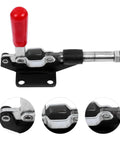 Push Pull Toggle Clamp With 42mm Stroke Horizontal Quick Release Hand Tool for woodworking and welding use, side view