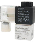 Direct Action Pneumatic Solenoid Valve 2 Way 2 Position 24V DC 3mm Orifice PT Quarter Inch Thread 0 To 10 Kgf Per Cm2