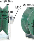 Heavy duty V groove casters with measurements for industrial use