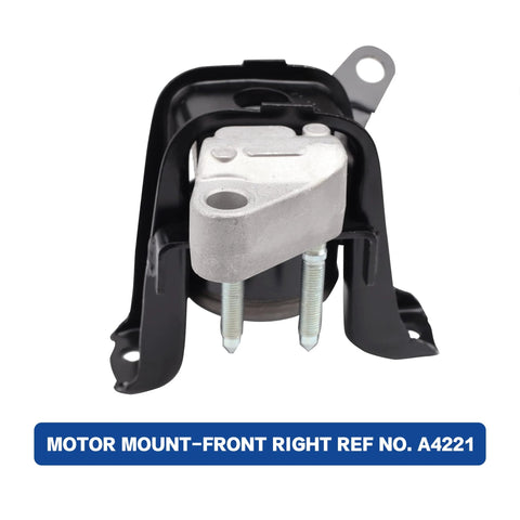 Engine And Transmission Mounts Set For 2003 To 2008 Toyota Corolla Matrix And Pontiac Vibe 1.8L Auto Transmission Replacement With OE A4220 A4219 A4218 A4221 All In One Bracket Kit Set Of 4 For Smooth Engine Vibration Control And Secure Mounting – Front Right Mount Ref A4221