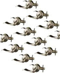 Stratford Satin Nickel Privacy Door Lever Set For Bedroom And Bathroom, 6-Way Universal Backset Adjustable, 12-Pack shown