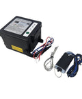 Side Load Trailer Breakaway Kit With 12V 5Ah Battery Built In Charger LED Charge Indicator Battery Box And Wiring For Electric Trailer Brakes Plug And Play Easy Install DOT Requirements, with cable and switch