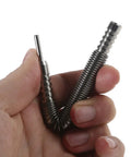 Two Piece Head Nail Setter Kit For Hard Metal Surfaces And Door Hinge Pins Heavy Duty Construction With Hammerless Action For Easy Center Marks And Drilling Guidance Perfect For Home DIY Projects And Professional Use, steel tool close-up