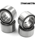 Front And Rear Wheel Bearing Kit For Polaris RZR 800 S 800 2010 2014 And Ranger 900 XP Crew 2013 2016 Replaces 3514699 3514635 4 Pack