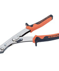 Sheet Metal Nibbler Hand Tool With Adjustable Cutting Head for Automotive Fabrication and Bodywork, ergonomic grip close-up