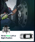 Rear Wheel Bearing Hub Assembly With ABS For Hyundai Elantra 2007 2008 2009 2010 2011 2012 5 Lug 512340 Fits Both Left And Right Rear Sides 1 Pc Replacement installed on car