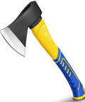 14 Inch Wood Hatchet For Serious Outdoorsmen, Heavy Duty Camp Chopping Axe With Forged Steel Blade and Anti Slip Handle