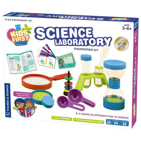 Kids First Science Lab Kit For Preschoolers Ages 3 And Up With 24 Durable Colorful Plastic Tools For Kid Friendly Hands On STEM Learning